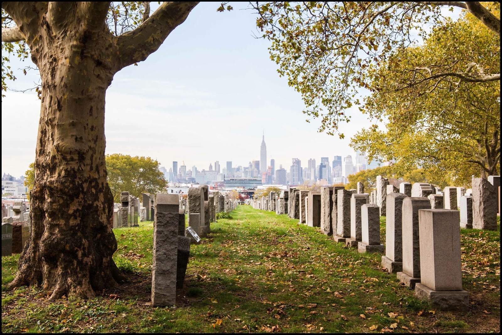 Cimetière engazonné 